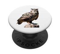 Ornitología de Aves de búho águila euroasiática PopSockets PopGrip Adhesivo