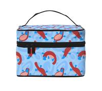 Ornitorrinco Animal Salvaje de Dibujos Animados Lindo, Bolsa de Maquillaje Bolsa de cosméticos Bolsa de Aseo de Viaje portátil Estuche para lápices
