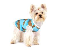 Ornitorrinco Australiano Divertido,Camiseta de algodón sin Mangas para Mascotas, Chaleco Transpirable, Suave y elástico para Cachorros,L