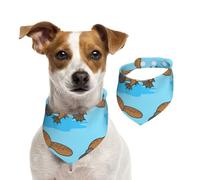 Ornitorrinco Australiano Divertido,Pañuelos de algodón para Perros, Bufandas Ajustables para Mascotas,L