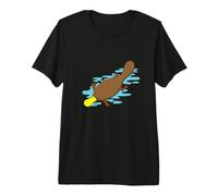Ornitorrinco Australiano en Agua de un Bosque Camiseta Premium