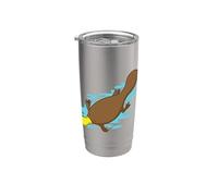 Ornitorrinco australiano en agua de un bosque Vaso térmico de acero inoxidable de doble pared