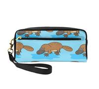 Ornitorrinco Divertido Australiano, Bolsa de Maquillaje Bolsa de cosméticos Bolsa de Aseo de Viaje portátil Estuche de Cuero para Mujeres y niñas