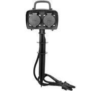 ORNO AE-13138 - Toma exterior impermeable (2 enchufes de jardín, 2300 W, IP44, con cable de 1,5 m, montaje en el suelo
