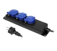 ORNO AE-13158(GS)/3M Alargador Enchufe de Taller a Prueba de Salpicaduras IP44-3 Enchufes - Cable de Goma