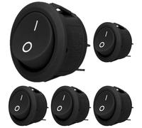 ORNO AE-13180 Interruptor Electronica Botón Redondo 230V (Negro) (Paquete de 5)