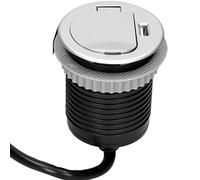 ORNO AE-1373(GS) - Regleta retráctil (1 Enchufe, 1 Puerto USB, 3680 W, Cable de 1,8 m)