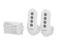 Orno GB-448 Interruptor Inalámbrico 230v con Control Remoto Alcance en Área Abierta: 30m Carga Máxima: 1000W IP20 (con Dos Controles Remotos)