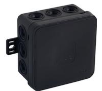 ORNO JB-13803 Caja Estanca Caja de Conexiones IP54 12 Entradas de Cable 85x85x41mm 1 ud. (Negro)