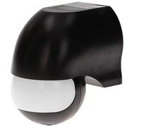 ORNO OR-CR-204/B Sensor de Movimiento Exterior Impermeable con Sensor crepuscular IP44 12m 180° 1200W, Montaje en Superficie, Ajuste de Tiempo