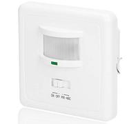 ORNO OR-CR-206 Interruptor de Luz con Sensor De Movimiento y Sensor de Sonido para Caja Eléctrica Øfi60-40W- No es Compatible con la iluminación LED (Detector de Movimiento y Sonido)