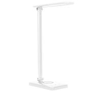 ORNO WIRLE - Lámpara LED de escritorio con cargador, ajuste de brillo 3000 K, 4000 K, 6000 K, color blanco, 17,50 x 3 x 2,50 cm