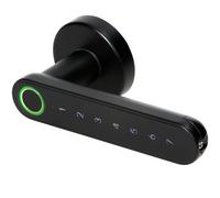 ORNO ZS-853 - Cerradura conectada con teclado táctil y biométrico, lector de huellas dactilares, Bluetooth 4.0 (Negro)