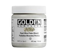 Oro 0004077-4 4Oz Heavy Body Iridescent acr-lico del color de la pintura - Pearl Mica Flakes - Peque-o