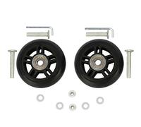 ORO 1 par de ruedas de equipaje de repuesto de 80 x 24 mm con rodamientos de 8 mm, 35 mm, 40 mm, juego de reparación de llaves de eje para maleta y patines en línea al aire libre