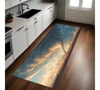 Oro Alfombras y Tapetes de Cocina Tornado de Las llanuras 40 x 120 cm Antideslizantes y Lavables para Cocina, Pasillo, Salón y Dormitorio