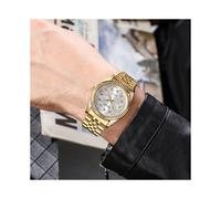 (oro blanco) Dropshipping 2020 productos más vendidos Relojes de cuarzo para hombre de acero completo