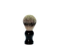 Oro Brocha de Afeitar de tejón, 100% Pelo, mango de plástico negro, 1 pieza