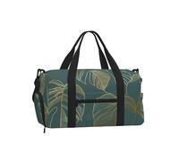 Oro de Lujo y Verde Natural,Bolso Deportivo Bandolera de Mano, Bolsa de Deporte, Bolsa de Viaje de Gran Capacidad para Mujeres y Hombres.