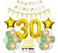 oro globos 30 años cumpleaños mujer decoración verde oliva decoración de la torta 30 años cumpleaños mujer decoración cumpleaños 30 años mujer hombre globo 30 años cumpleaños mujer decoración