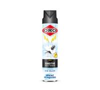 ORO Insecticida Voladores- Contra moscas y mosquitos - Acción inmediata y máxima eficacia - Para interiores y exteriores - Sin olor e hipoalergénico - 750 ml
