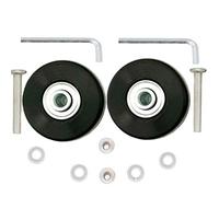 ORO Juego de 2 Ruedas Repuestos para Maletas de Equipaje 45 * 18mm con 36mm Ejes, 6mm Rodamientos de Reparación