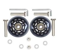 ORO Juego de 2 Ruedas Repuestos para Maletas de Equipaje 70 * 22mm con 35/40mm Ejes, 8mm Rodamientos de Reparación