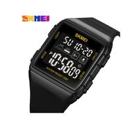 (Oro negro) Reloj deportivo SKMEI de moda simple para hombres, relojes militares, reloj despertador,