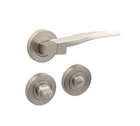 Oro & oro Ergonomic par de asas Garniture WC níquel mate