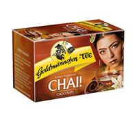 Oro quemar té chai. Chocolate, especias de té rooibos BOS Chocolate, Sabor con vainilla, 20 bolsas de té