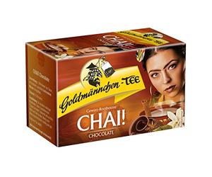 Oro quemar té chai. Chocolate, especias de té rooibos BOS Chocolate, Sabor con vainilla, 20 bolsas de té
