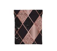 Oro Rosa Mármol Rosa Negro Geométrico, Squeeze Top Wallet Bolsa de Almacenamiento para Mujer Monedero pequeño Bolsa de Cambio