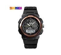 (Oro rosa) SKMEI 1454 Relojes militares para hombre, para exteriores, deportivos, impermeables, electrónicos,
