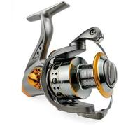 (Oro, Serie 2000) Carrete de pesca giratorio nuevo 2024, serie 1000-7000, rueda giratoria de carrete