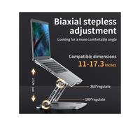 (Oro) Supporto per tablet fino a 17 pollici Supporto da tavolo pieghevole portatile in lega di alluminio