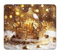 Oro Tappetino Mouse Piccolo 260x220x3mm, Tappetino Scrivania con Bordo Cucito, Mousepad Impermeabile e Antiscivolo, Pratica e Facile da Pulire, Accessori Gaming e Accessori PC Regalo, Candela 7-4749