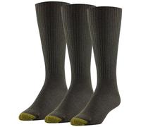 Oro Toe Hombre fluffies Casual calcetines, 3-Pack