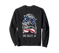 Oro Valley AZ - Gafas de Sol con diseño de moño desordenado Sudadera