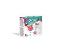 Orofar Kids 8 piruletas sabor frambuesa - caramelos para la garganta infantil