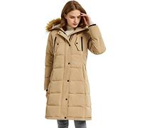 Orolay Abrigo Largo Acolchado de Chaqueta de Invierno para Mujer Jengibre confitado XS