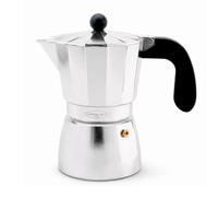 Oroley - Cafetera Italiana Alu | Aluminio | Cafetera Vitrocerámica, Fuego y Gas | Estilo Tradicional (1 Taza)