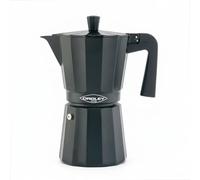 Oroley - Cafetera Italiana New Dakar | Aluminio | 6 Tazas | Cafetera Vitrocerámica, Fuego y Gas | Estilo Tradicional