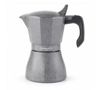 Oroley - Cafetera Italiana Petra | Base de Acero Inoxidable | 12 Tazas | Cafetera Inducción, Vitrocerámica, Fuego y Gas | Estilo Tradicional