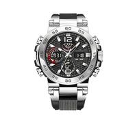 Orologio Analógico E Digital - Modello Di Con Doppio Display | Orologio Da Polso Elegante Multifunzionale | Diseño Moderno, Quadrante Doppia Lettura, Estilos Profesionales, Per Business, Casual, F
