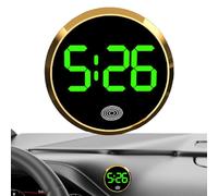 Orologio Digitale Da Cruscotto, Orologio Digitale Pesr Auto | Orologios Digitales Rotondo Da Cruscotto Automatico | Per Autos Dall'aspetto Elegante Per SUV, Berline, Piccole Auto, Camper, Ca