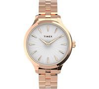 Orologio Timex Trend 36 mm - Cassa in oro rosa con quadrante bianco e bracciale in oro rosa TW2V06300