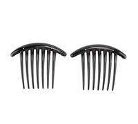 Orolotay 2pzs Peine de pelo Pin Negro Accesorios Pastico Mujer Senora Vintage Moda Negro