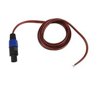 Orolotay Cable de Altavoz Speakon Cable Desnudo de Extremo Abierto, Cable de ConexióN de Amplificador de Cable de Audio de Speakon una Altavoz para DJ/PA