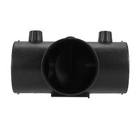 Orolotay Conector de Escape de VentilacióN de Aire del Calentador de Estacionamiento en Forma de T de 75Mm con Aleta de VáLvula de RegulacióN Doble para Calentador de Aire