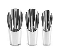 Orolotay Cuchara de Suelo para BonsáI Juego de 3 Piezas de Metal Recogedor de Suelo Manual de Acero Inoxidable para JardíN, Kit de Herramientas Profesional para BonsáIs